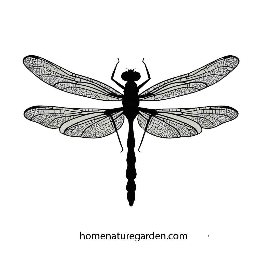 Dragonfly insect in the nature garden